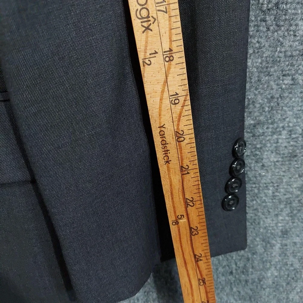Jos. A. Bank Signature Suit Mens 42L 34x32 Gray Wool Silk Classic Fit 2 Piece
